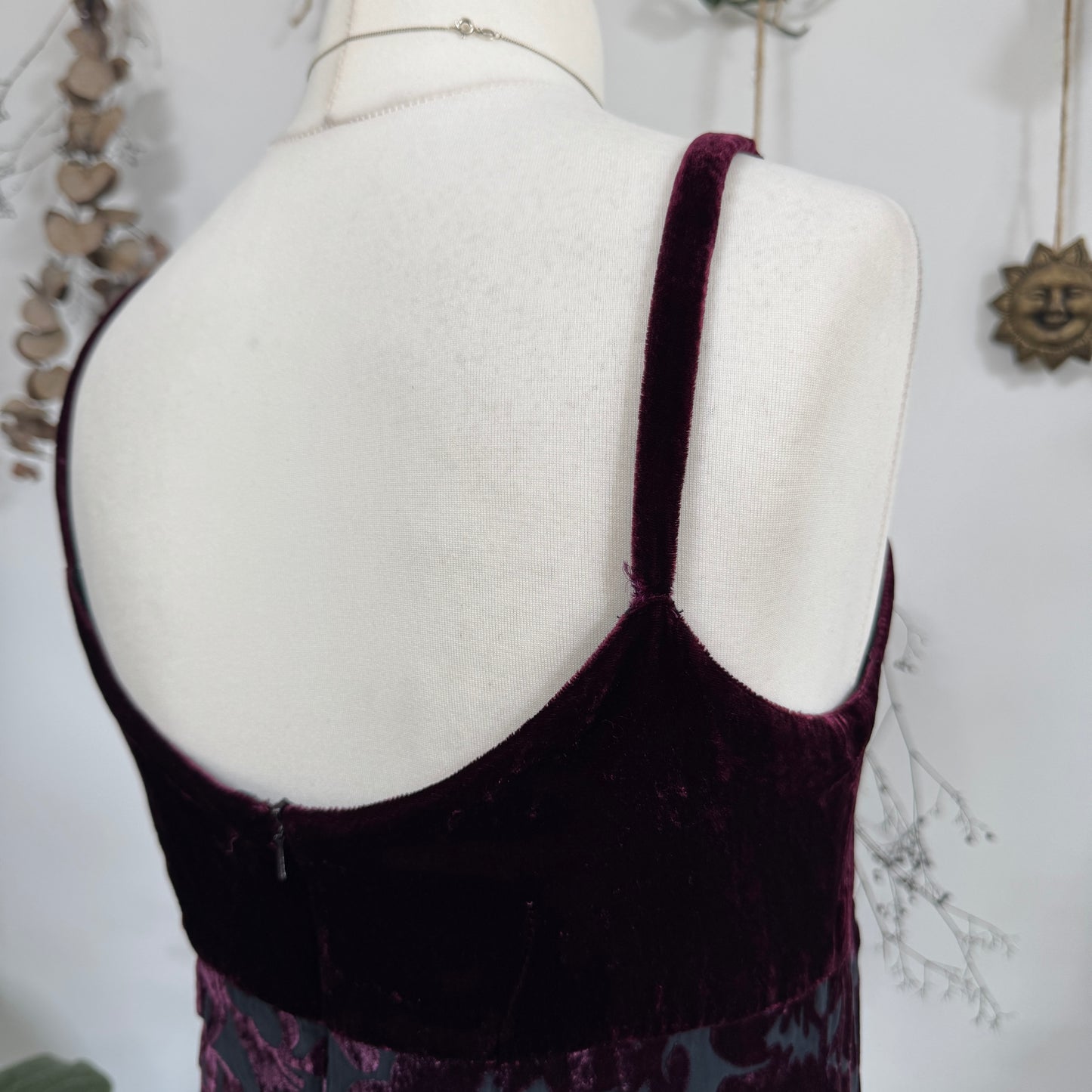 Purple velvet dress - size M