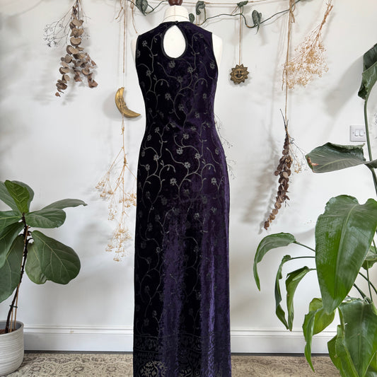 Purple velvet dress - size M
