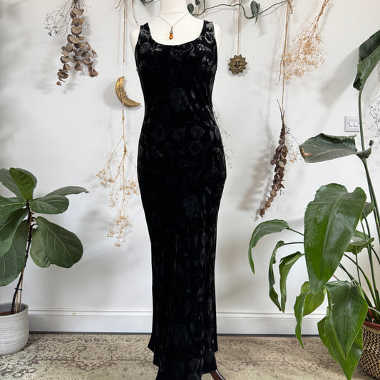 Floral velvet dress - size M