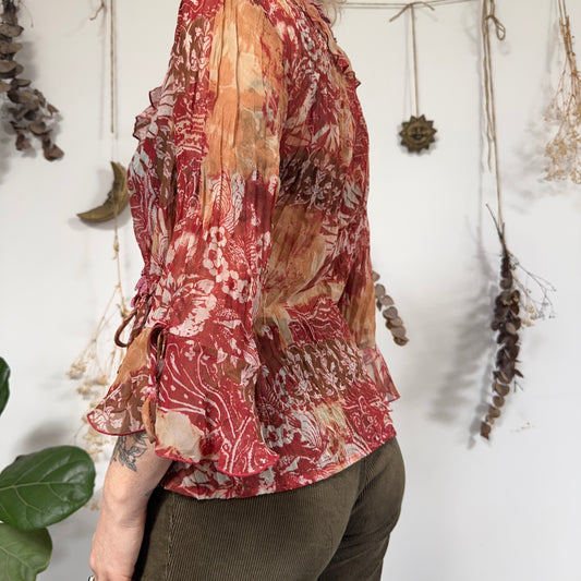 Wrap blouse - size L