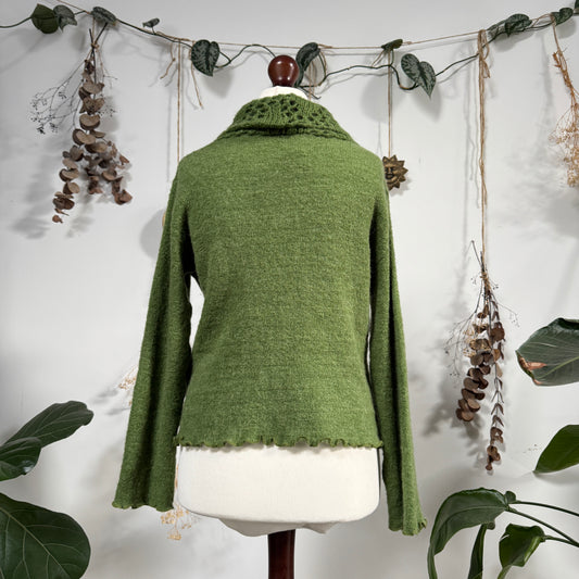 Green knit jumper - size M/L