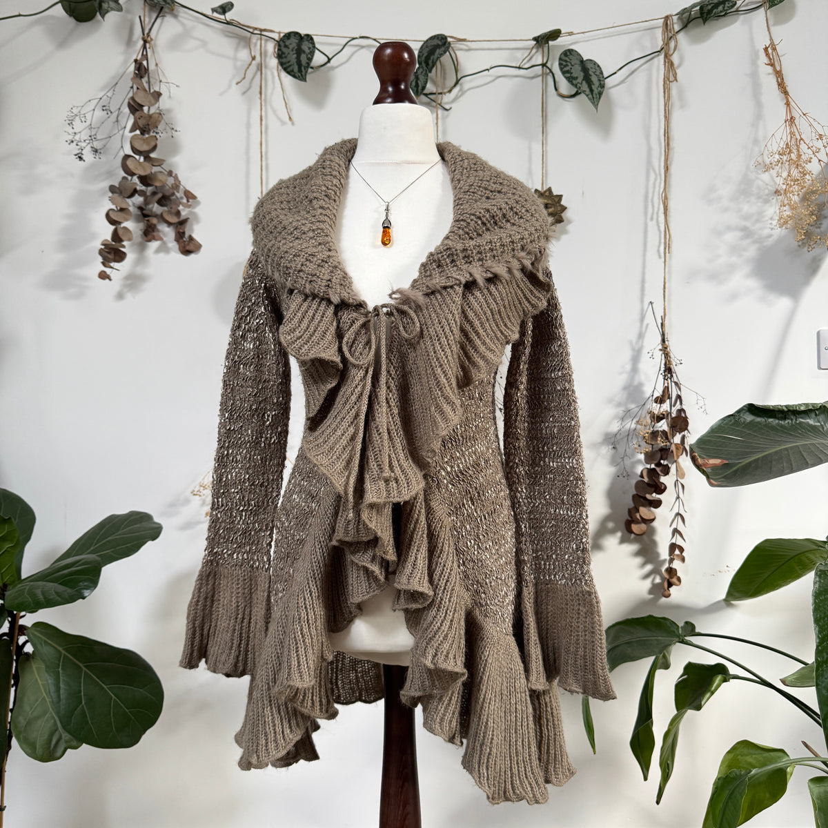 Earthy knit cardigan - size S/M
