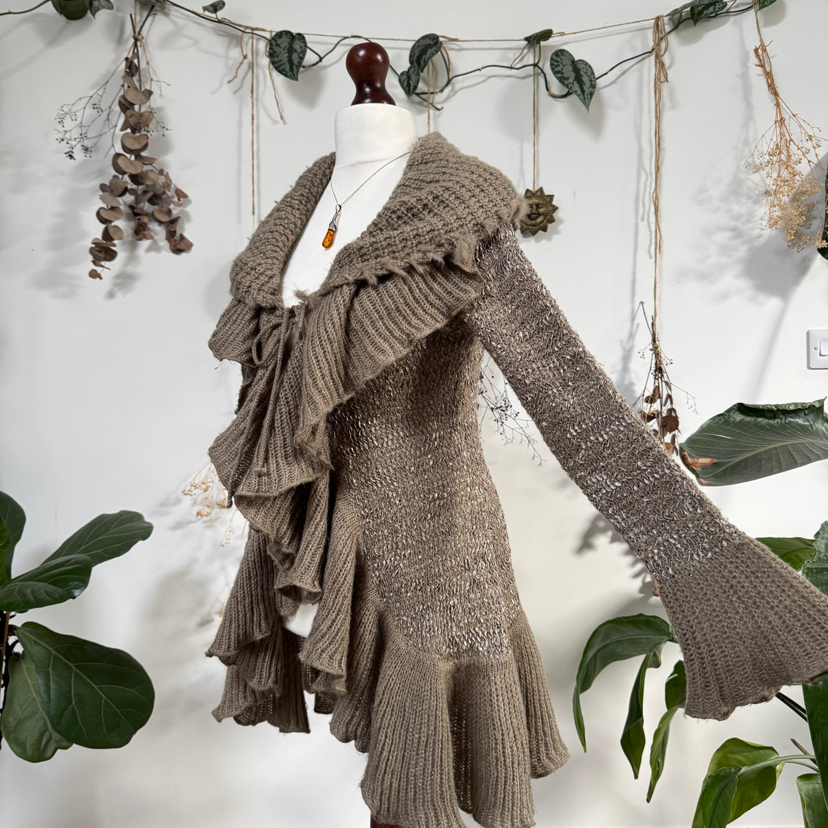 Earthy knit cardigan - size S/M