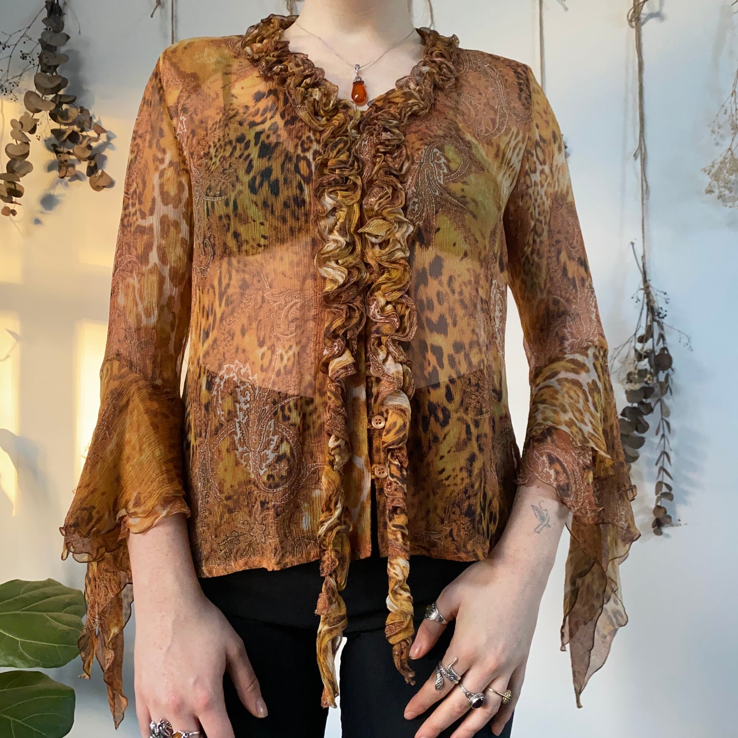 Earthy blouse - size L