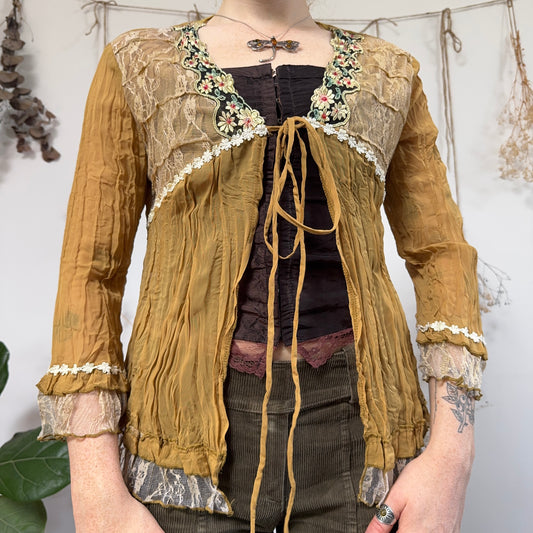 Crinkle blouse - size M