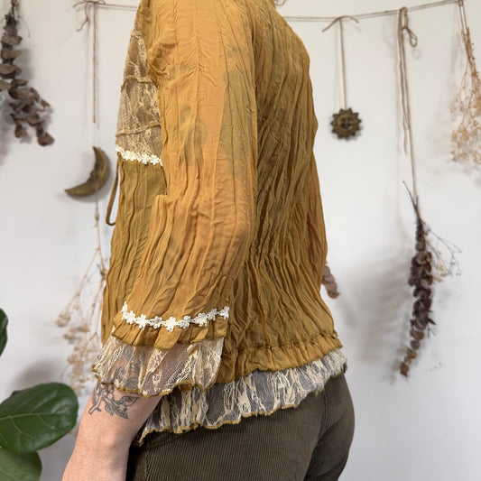 Crinkle blouse - size M