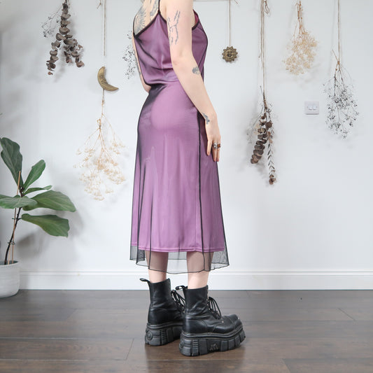 Purple mesh dress - size M/L