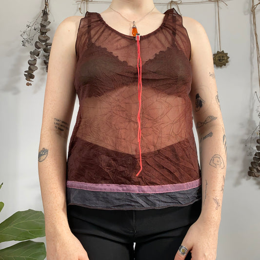 Sheer top - size M