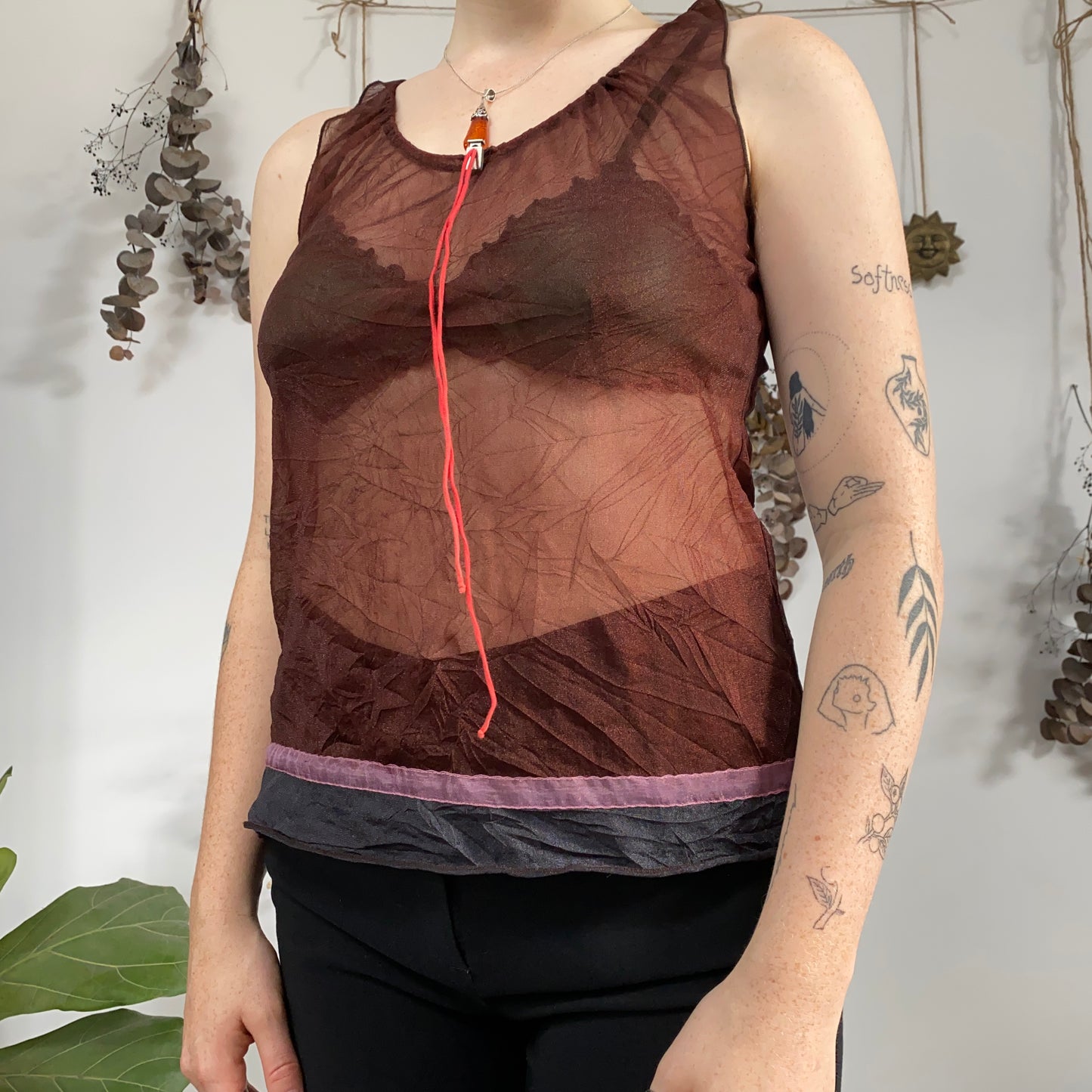 Sheer top - size M