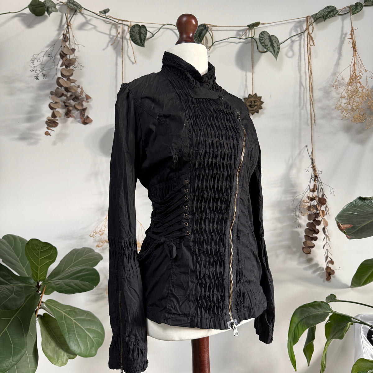 Asymmetric shirt jacket - size M