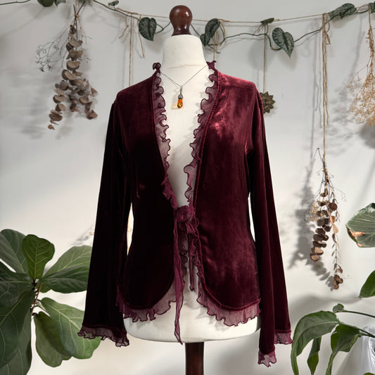 Velvet top - size M