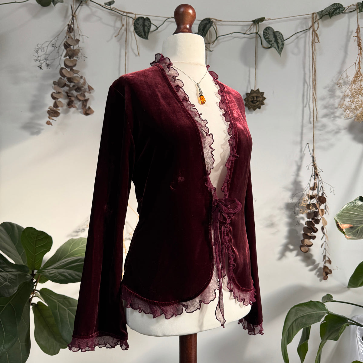 Velvet top - size M