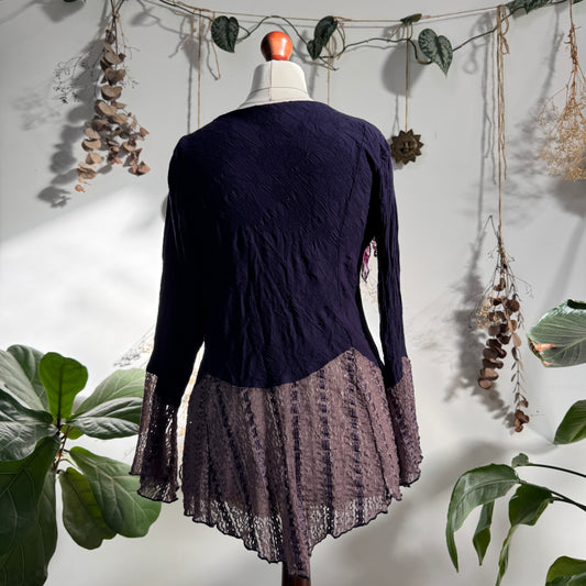 Purple whimsigoth top - size L