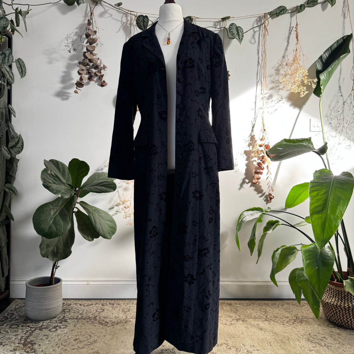 Floral long jacket - size M/L