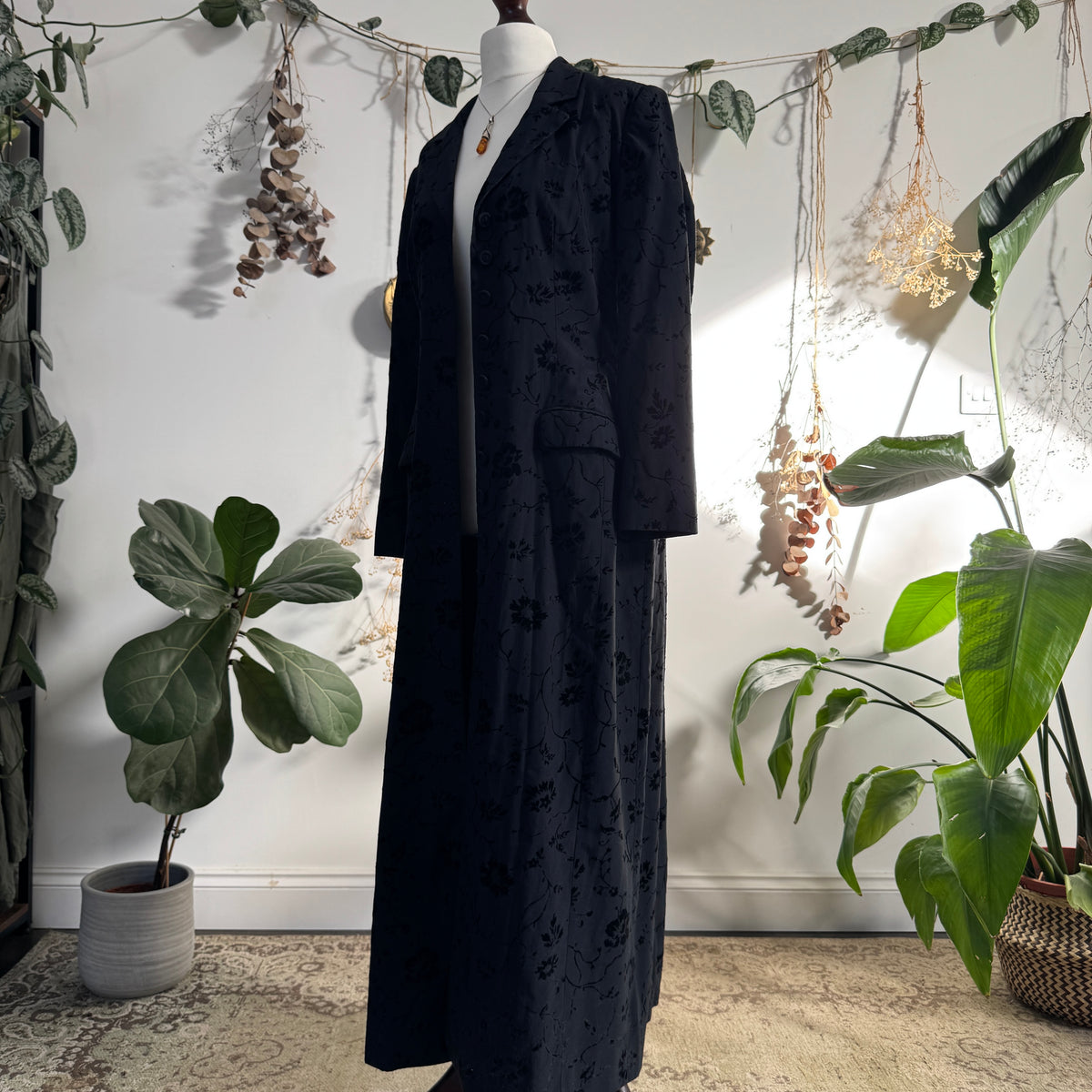 Floral long jacket - size M/L