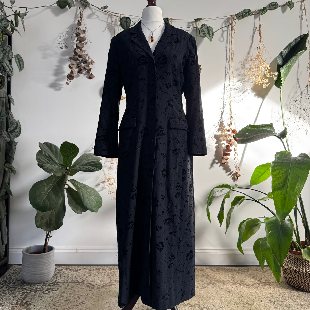 Floral long jacket - size M/L