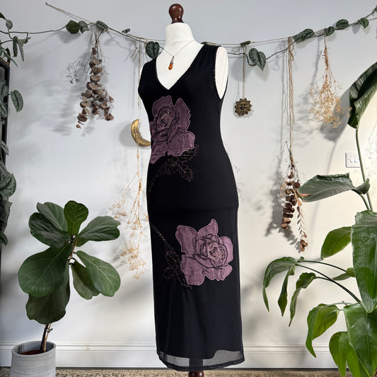 Floral beaded dress - size M