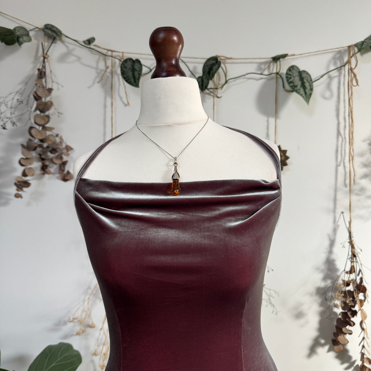 Two tone velvet dress - size M