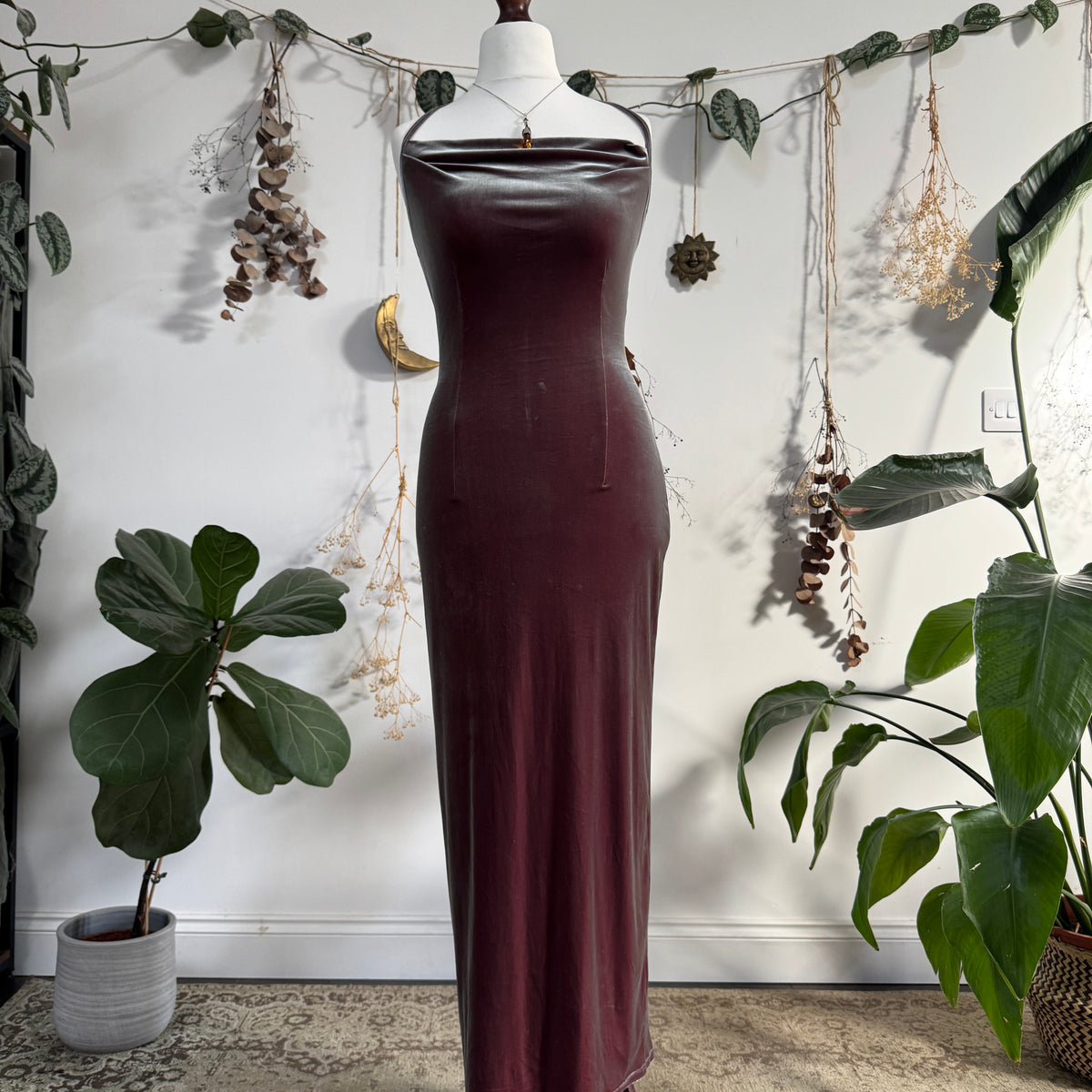 Two tone velvet dress - size M