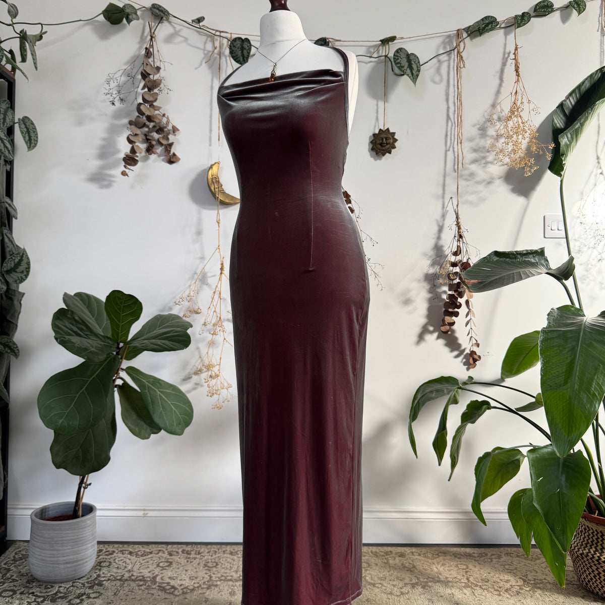 Two tone velvet dress - size M