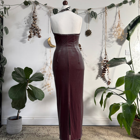 Two tone velvet dress - size M
