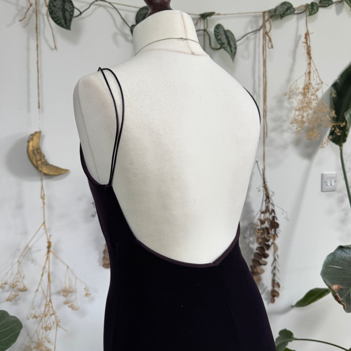 Purple velvet dress - size M