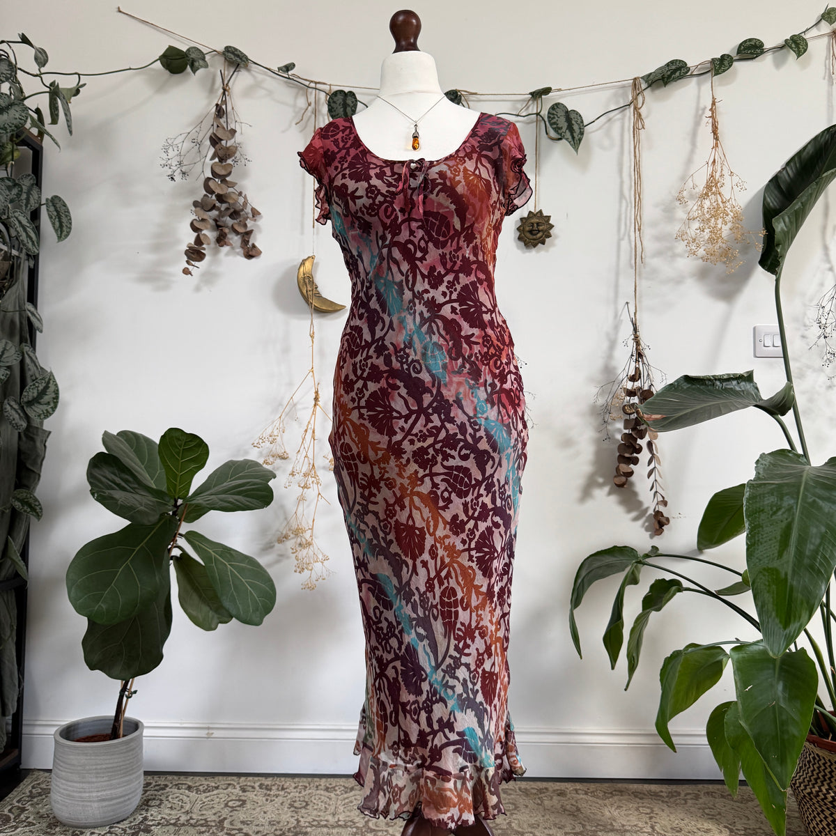 Silk dress - size M