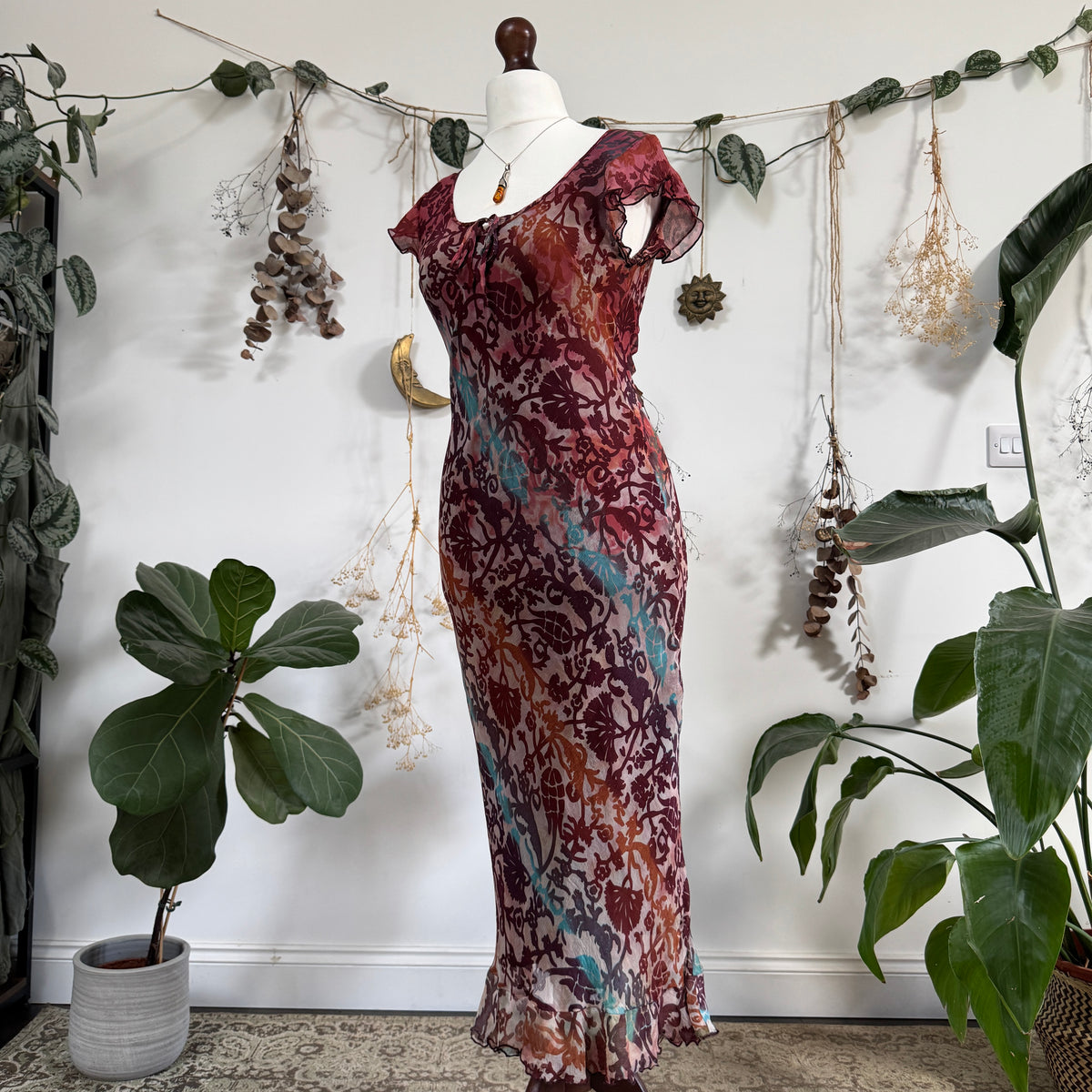 Silk dress - size M