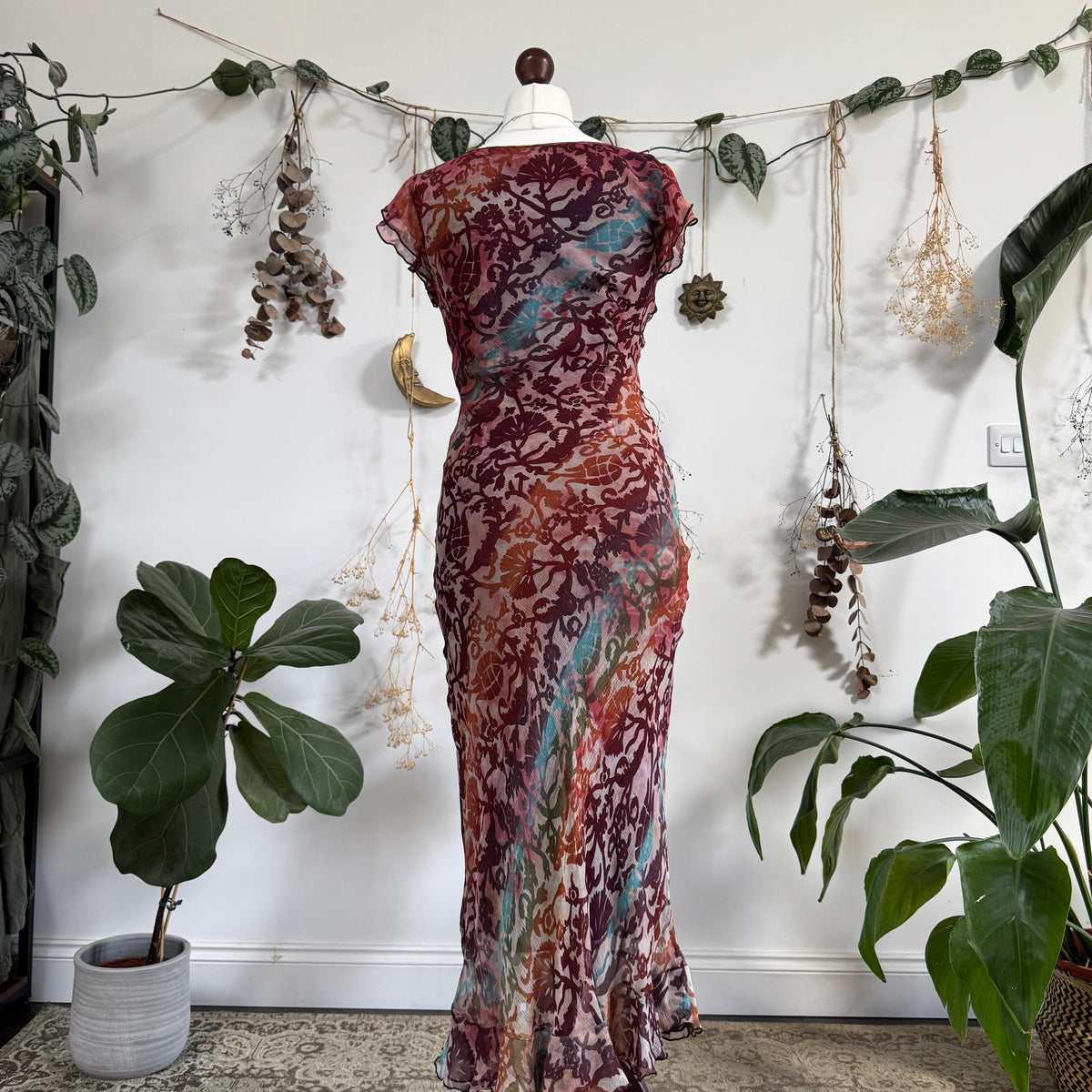 Silk dress - size M
