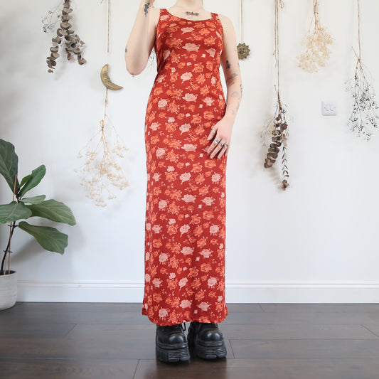 Floral maxi dress - size S