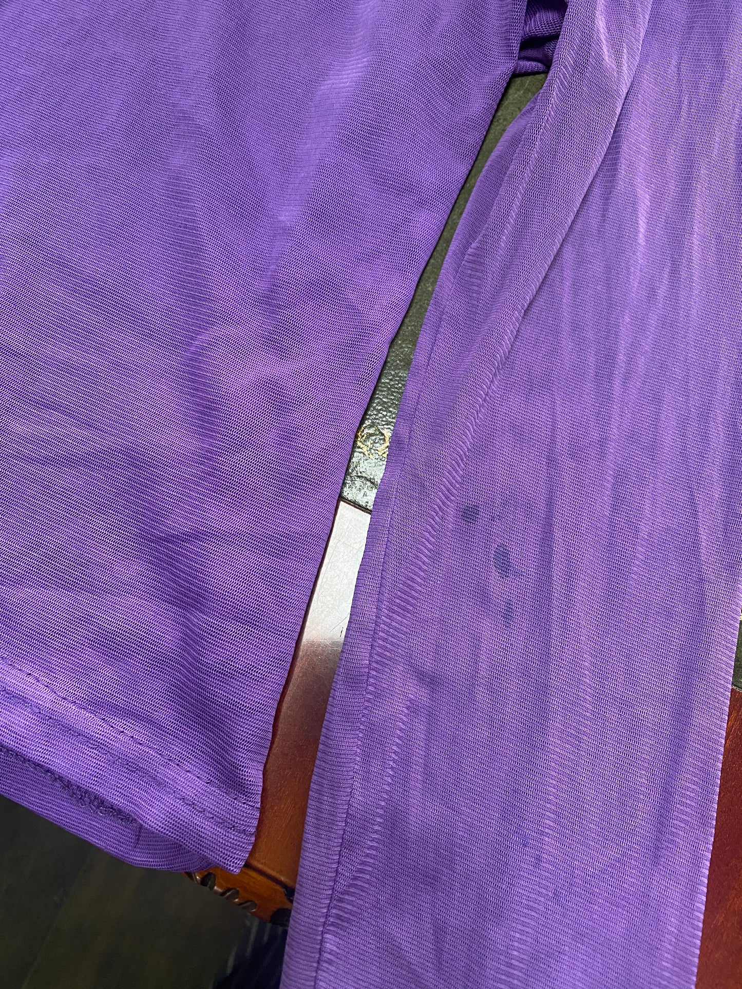 Purple mesh top - size L