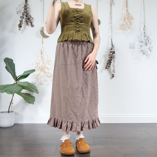 Brown summer skirt - size M/L