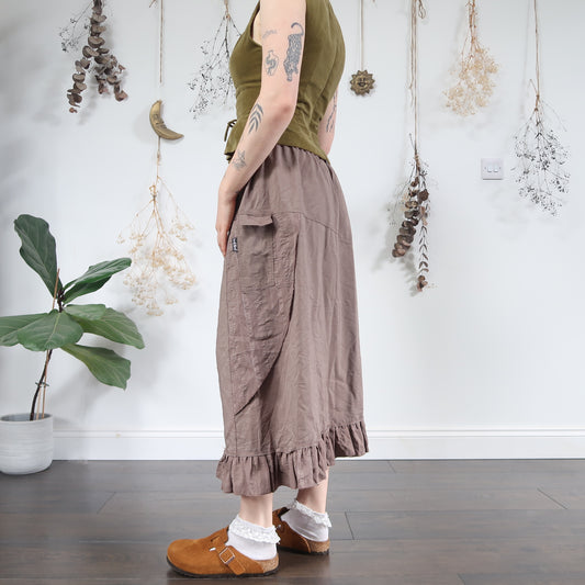 Brown summer skirt - size M/L