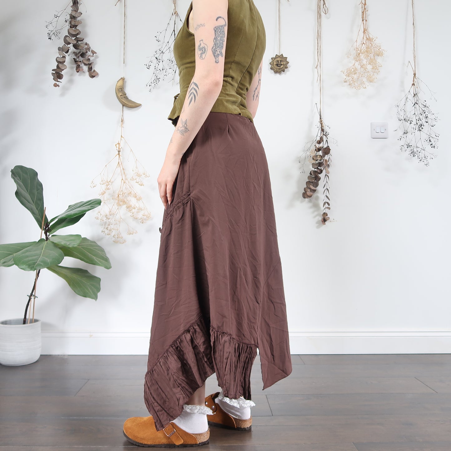 Brown maxi skirt - size M/L