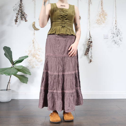 Tiered summer skirt - size L