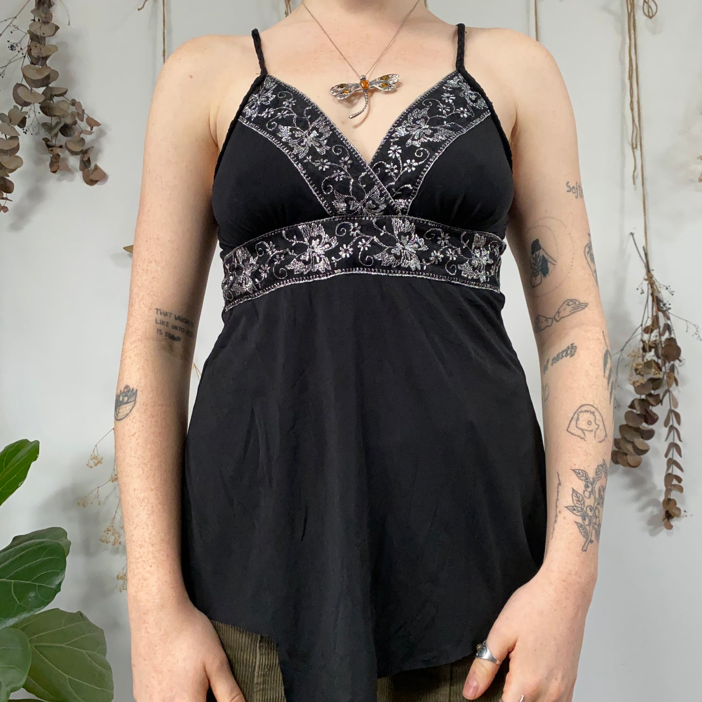 Black cami - size S/M