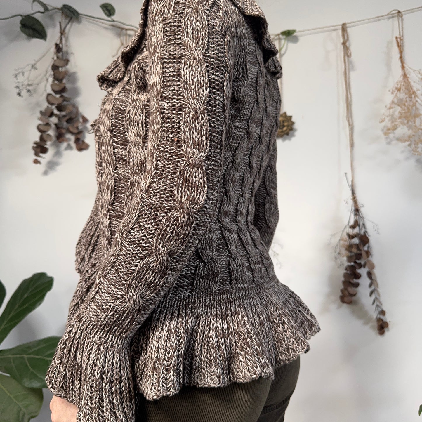 Earthy knit cardigan - size XS