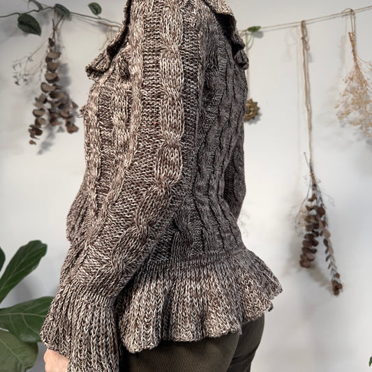 Earthy knit cardigan - size XS