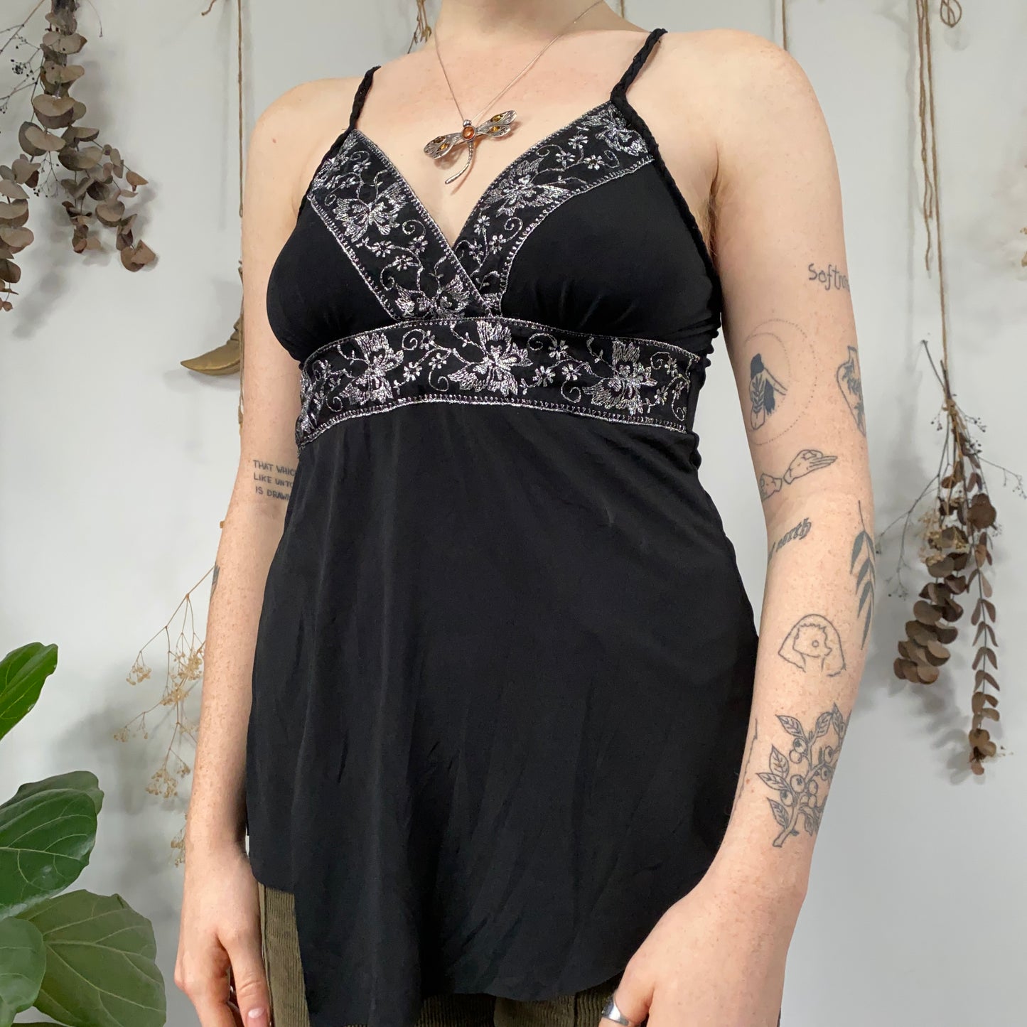 Black cami - size S/M