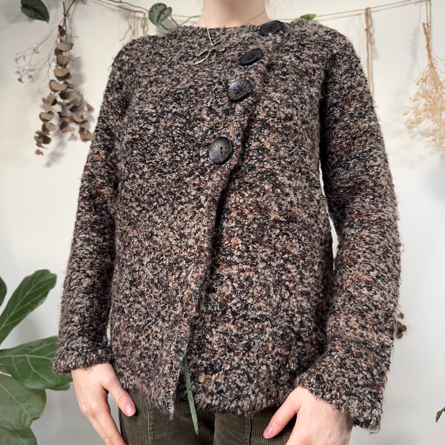 Earthy asymmetric jumper - size M