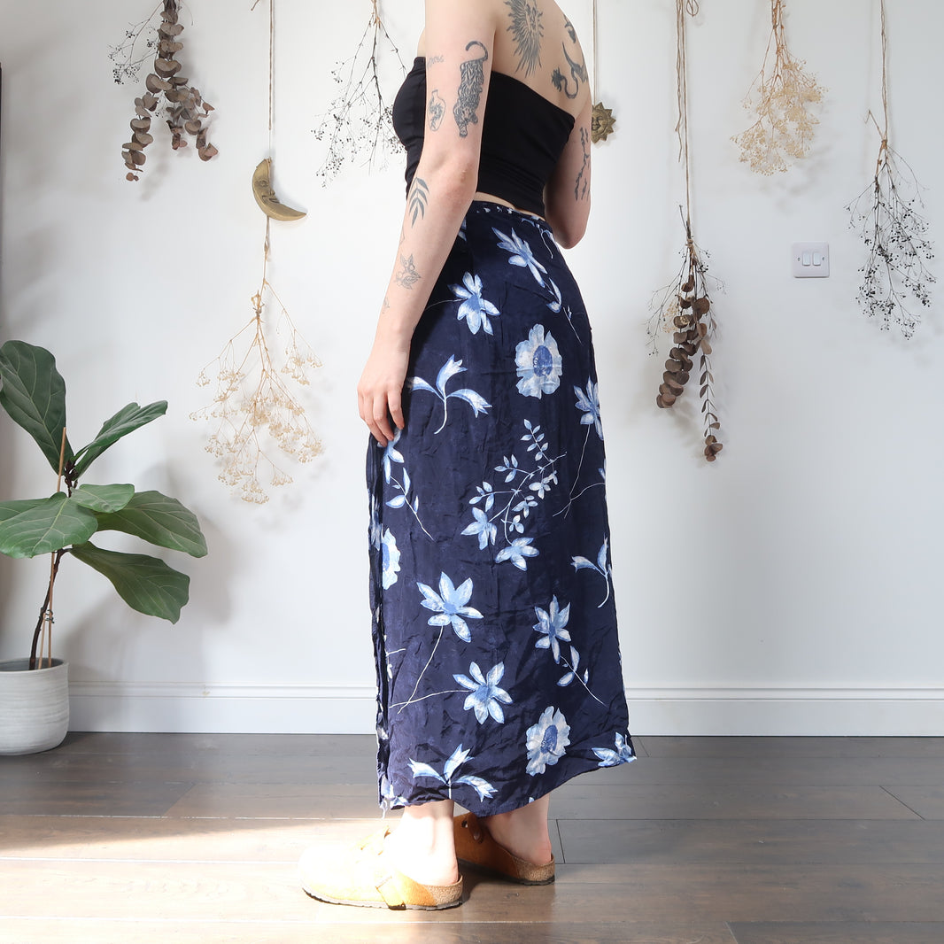 Mineral Tufts floral quilted wrap skirt main image 0