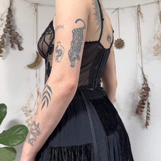 Black corset top - size M