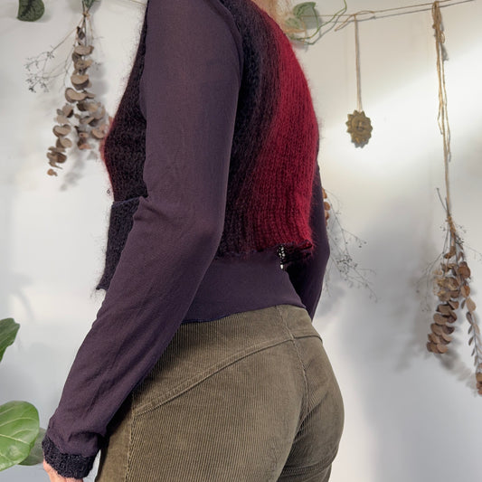 Mesh knit top - size L
