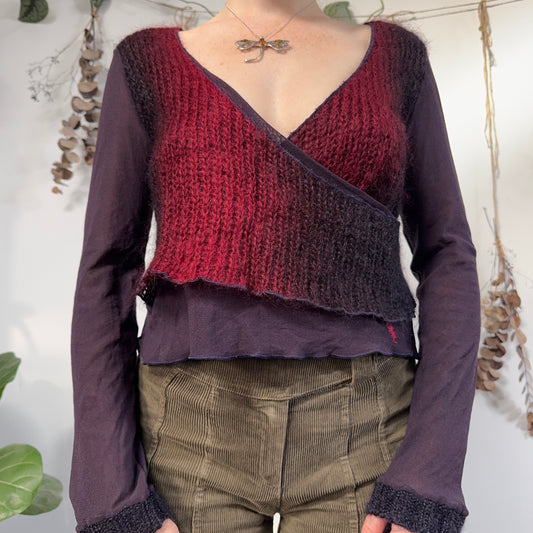 Mesh knit top - size L