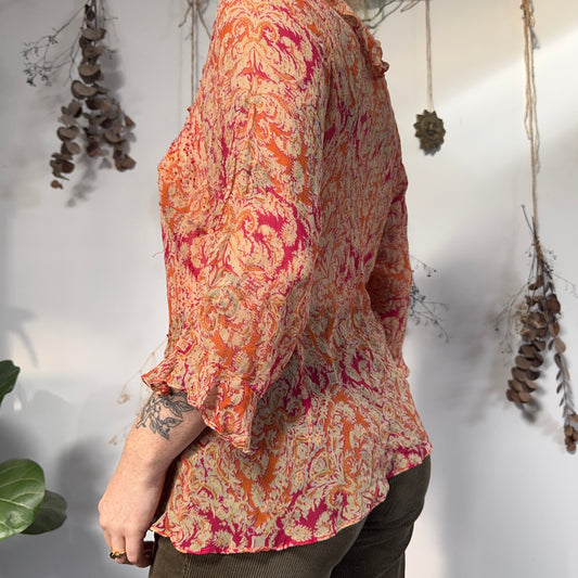 Silk blouse - size L