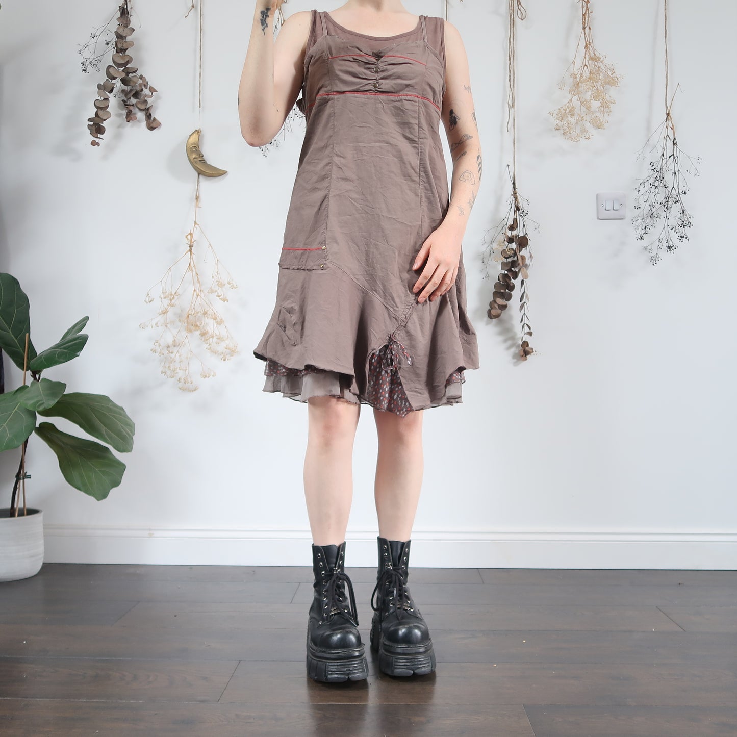 Brown archive dress - size L