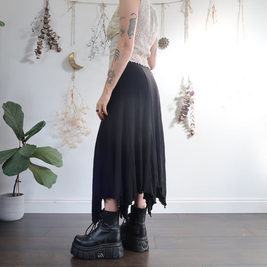 Black slinky skirt - size M