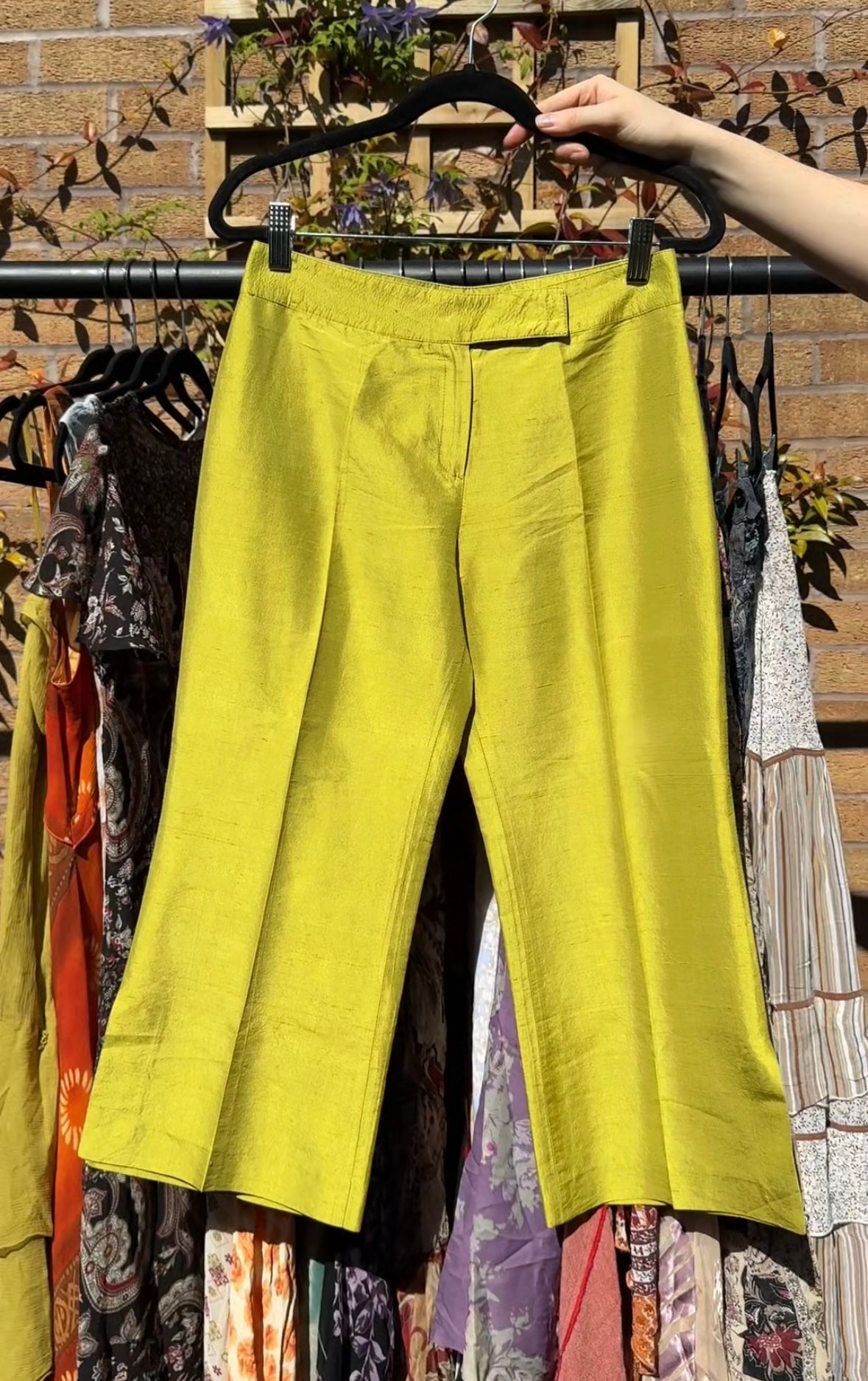 Green capris - size XS