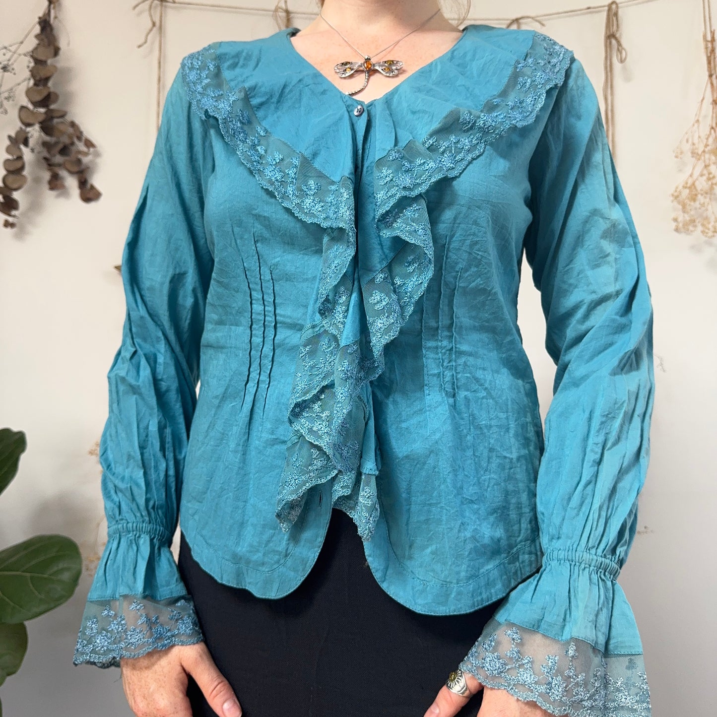 Blue blouse - size M