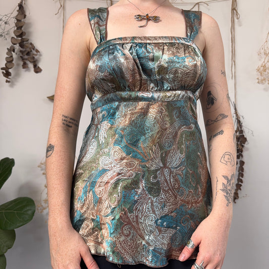Satin top - size M